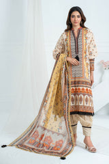 3 Piece Unstitched Printed Lawn Suit SD-52053