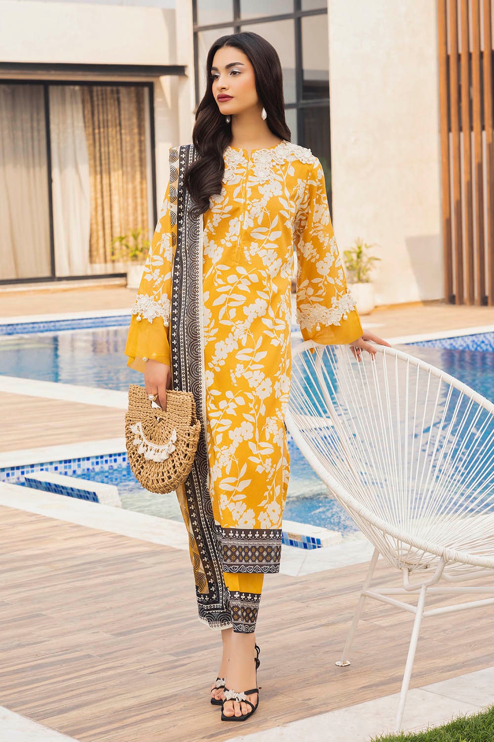 3 Piece Unstitched Printed Lawn Suit SD-52056