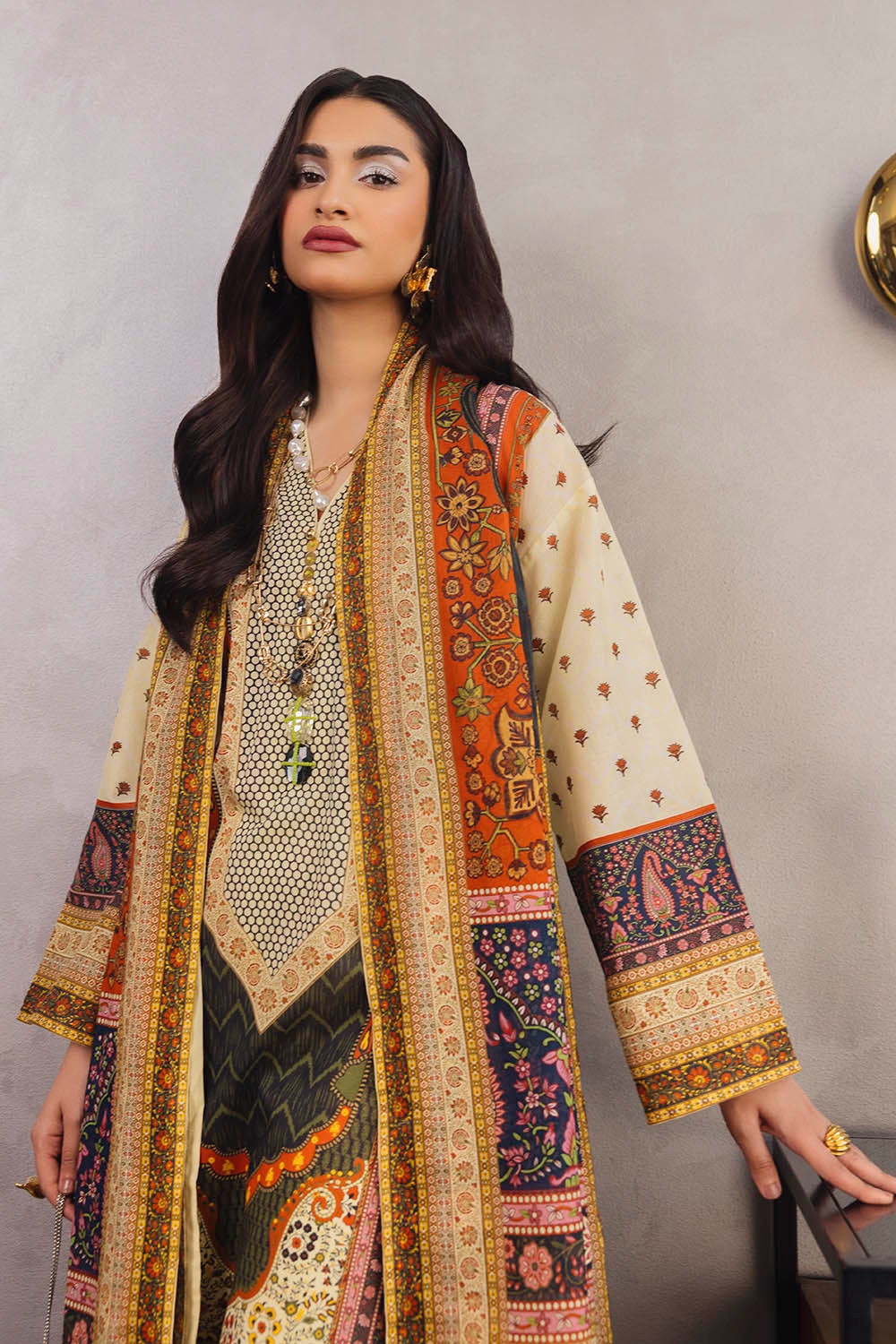 3 Piece Unstitched Printed Lawn Suit SD-52061