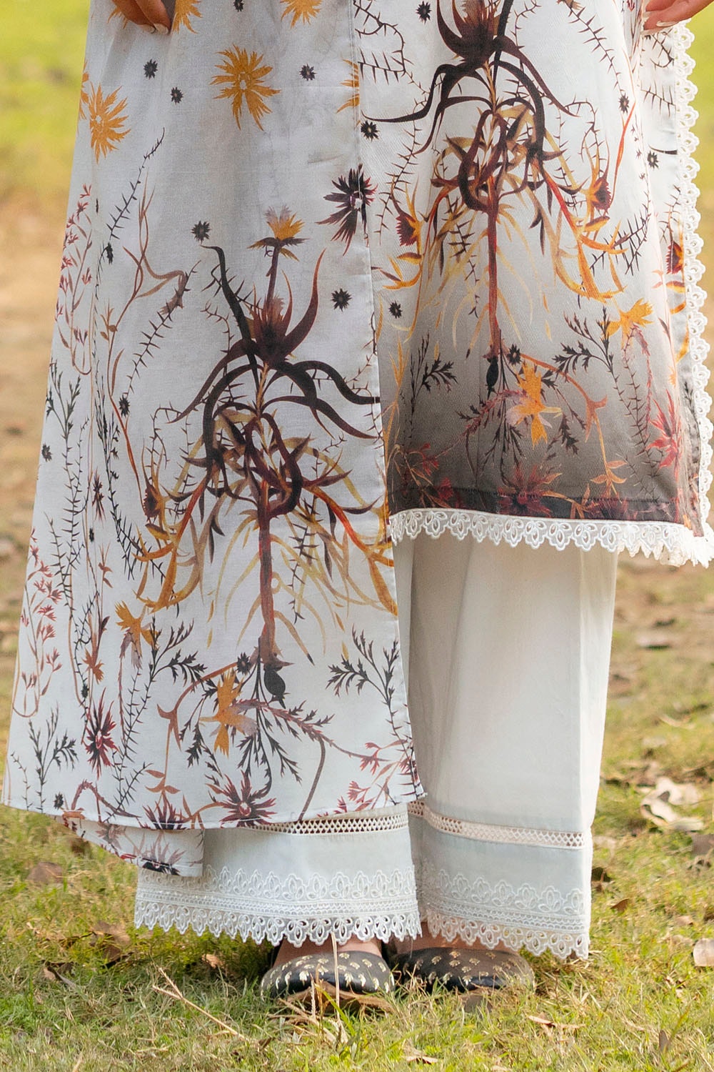 3 Piece Unstitched Jacquard Suit with Printed Lawn Dupatta