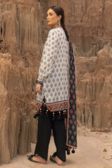 3 Piece Unstitched Printed Embroidered Lawn Suit CL-52540