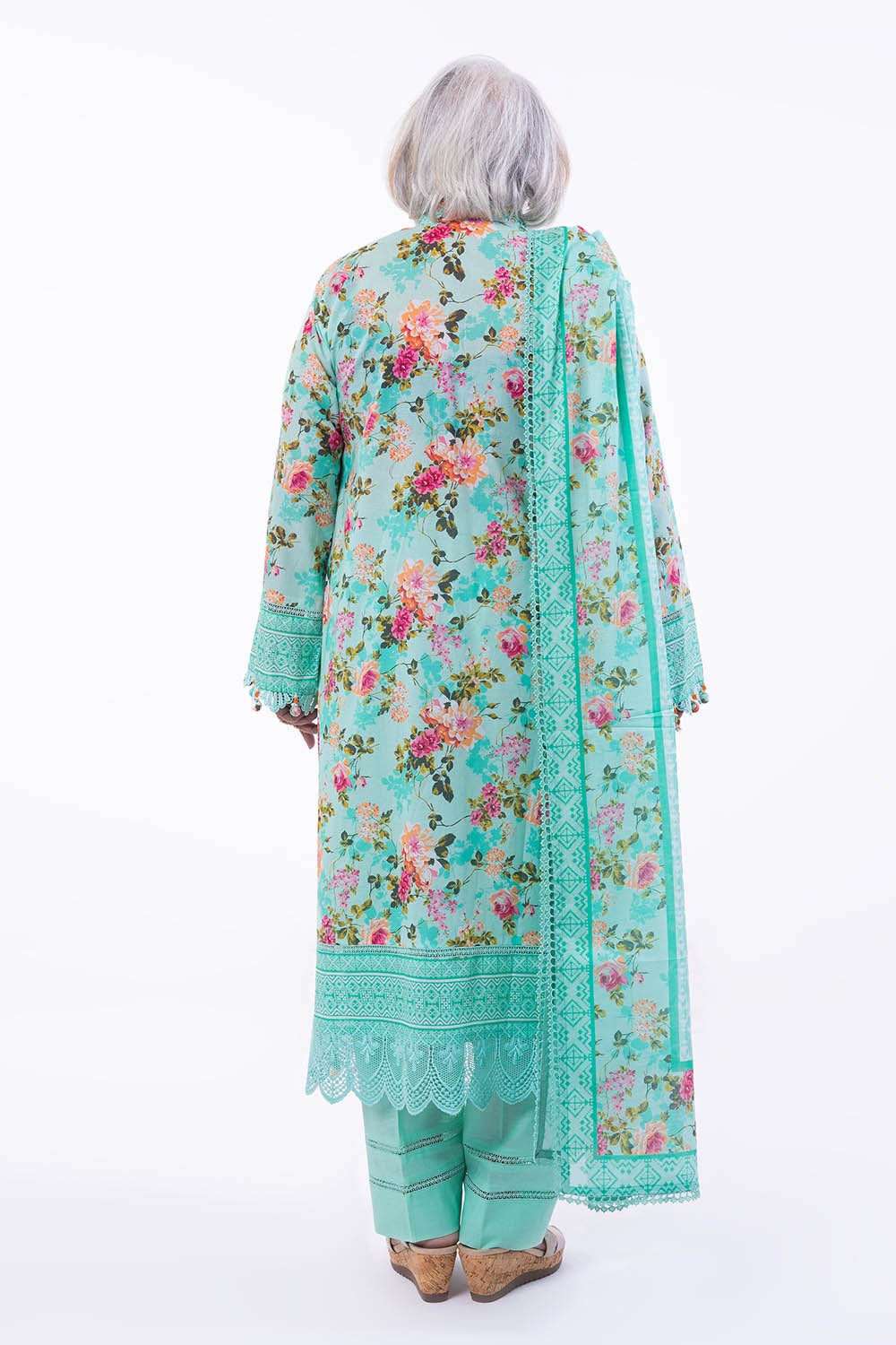 3 Piece Unstitched Printed Lawn Suit CL-52198 A