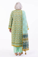 3 Piece Unstitched Printed Lawn Suit CL-52372 B