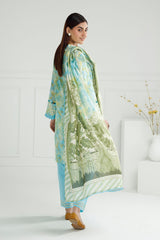 3 Piece Unstitched Printed Lawn Suit with Printed Lawn Dupatta CL-52379