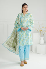 3 Piece Unstitched Printed Lawn Suit with Printed Lawn Dupatta CL-52379