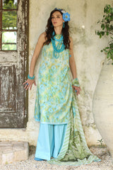 3 Piece Unstitched Printed Lawn Suit with Printed Lawn Dupatta CL-52379