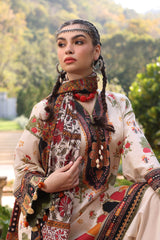 3 Piece Unstitched Printed Lawn Suit with Printed Lawn Dupatta CL-52390