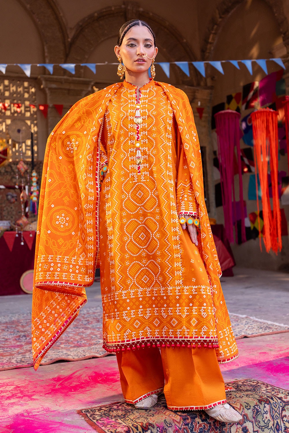 3 Piece Unstitched Printed Lawn Suit CL-52399 A