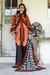 3 Piece Unstitched Printed Lawn Suit with Printed Lawn Dupatta CL-52430