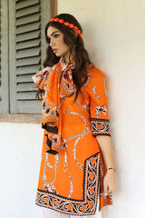 3 Piece Unstitched Printed Lawn Suit with Printed Lawn Dupatta CL-52498