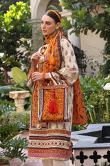 3 Piece Unstitched Printed Lawn Suit with Printed Lawn Dupatta CL-52503