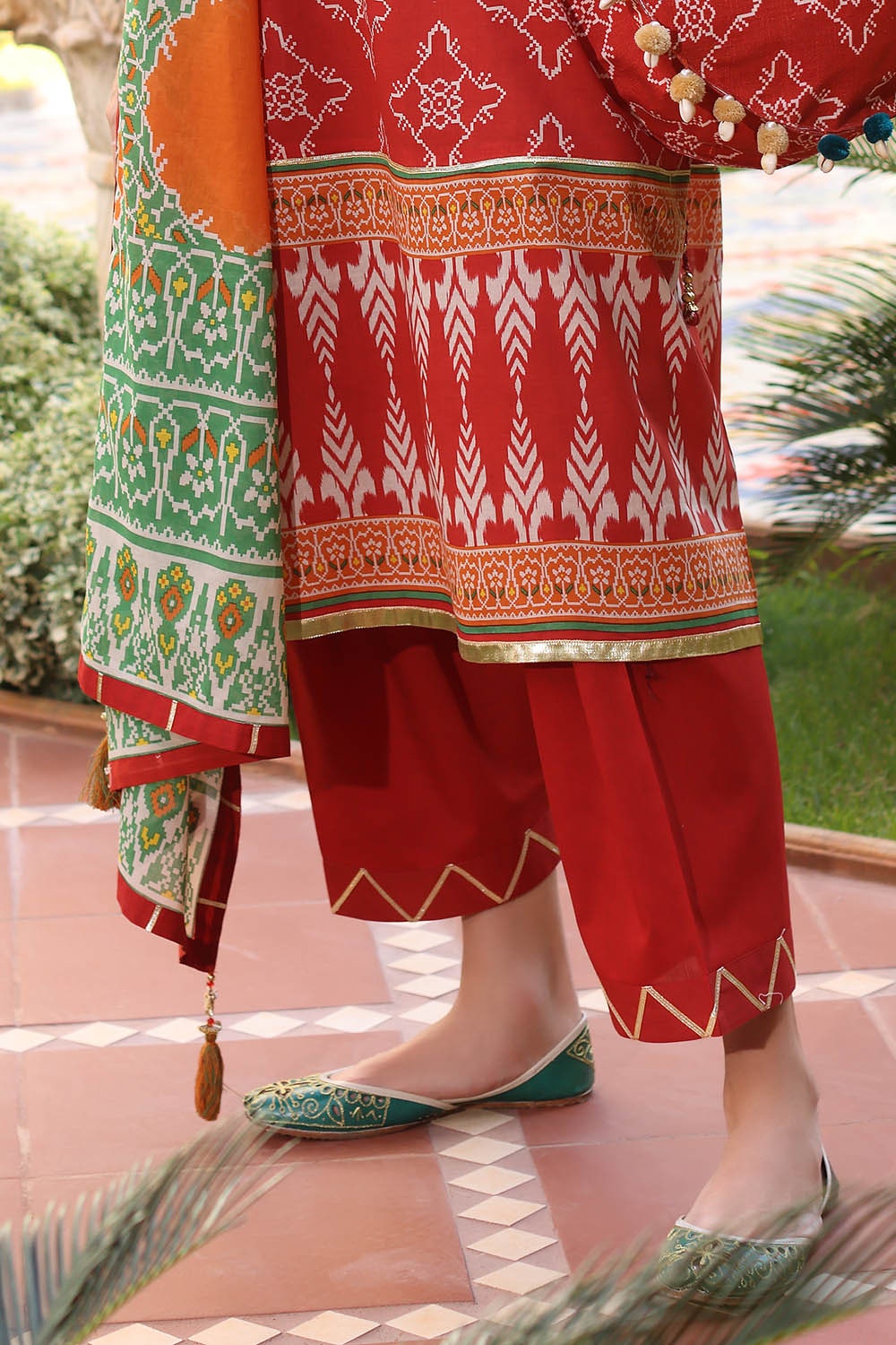 3 Piece Unstitched Printed Lawn Suit with Printed Lawn Dupatta