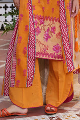 3 Piece Unstitched Printed Lawn Suit with Printed Lawn Dupatta CL-52508