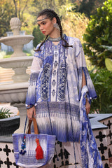 3 Piece Unstitched Printed Lawn Suit with Printed Lawn Dupatta CL-52509