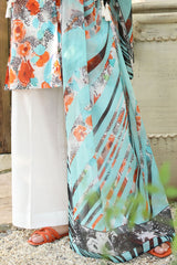 3 Piece Unstitched Printed Lawn Suit with Printed Lawn Dupatta CL-52563
