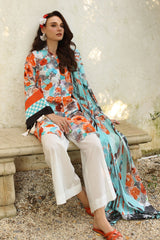 3 Piece Unstitched Printed Lawn Suit with Printed Lawn Dupatta CL-52563