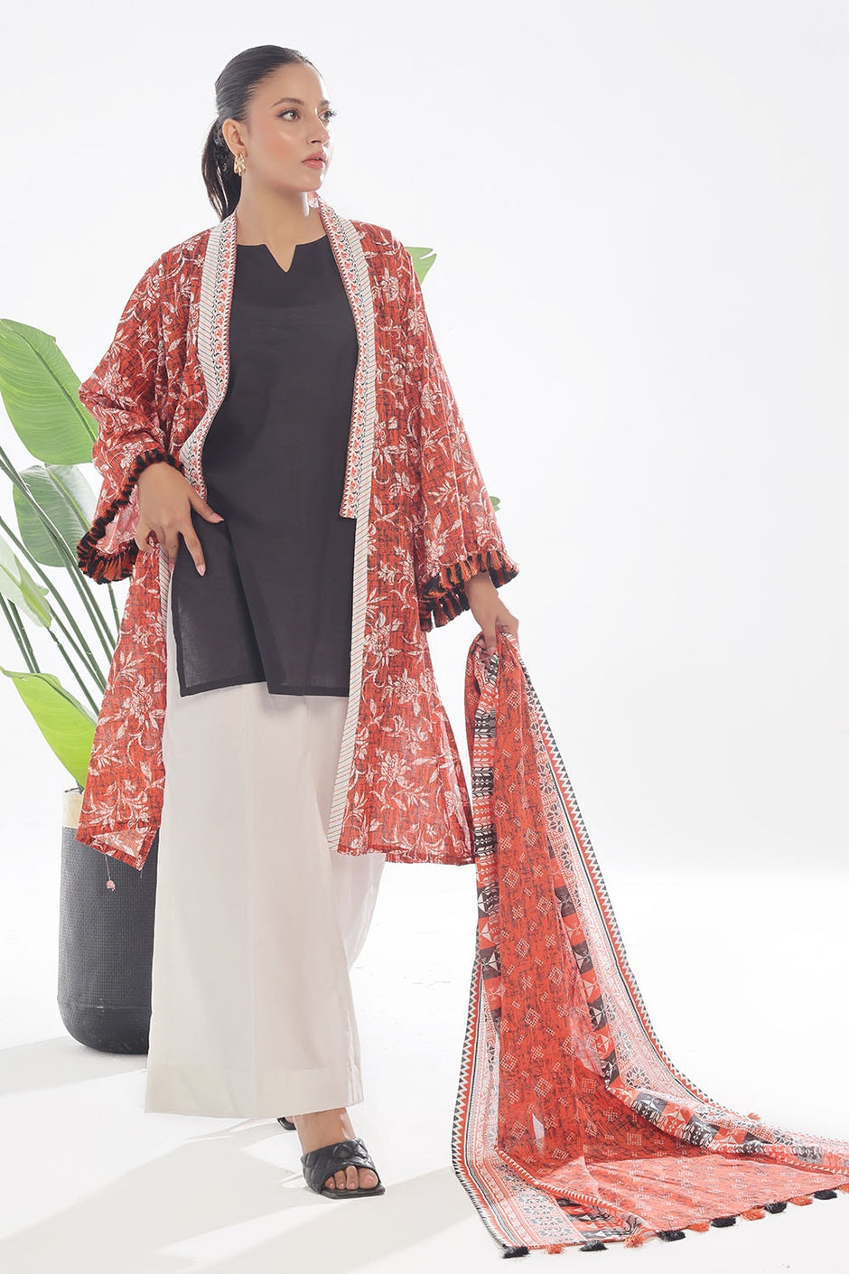 3 Piece Unstitched Printed Lawn Suit