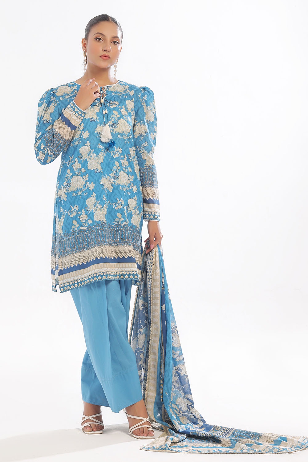 3 Piece Unstitched Printed Lawn Suit CLP-42269