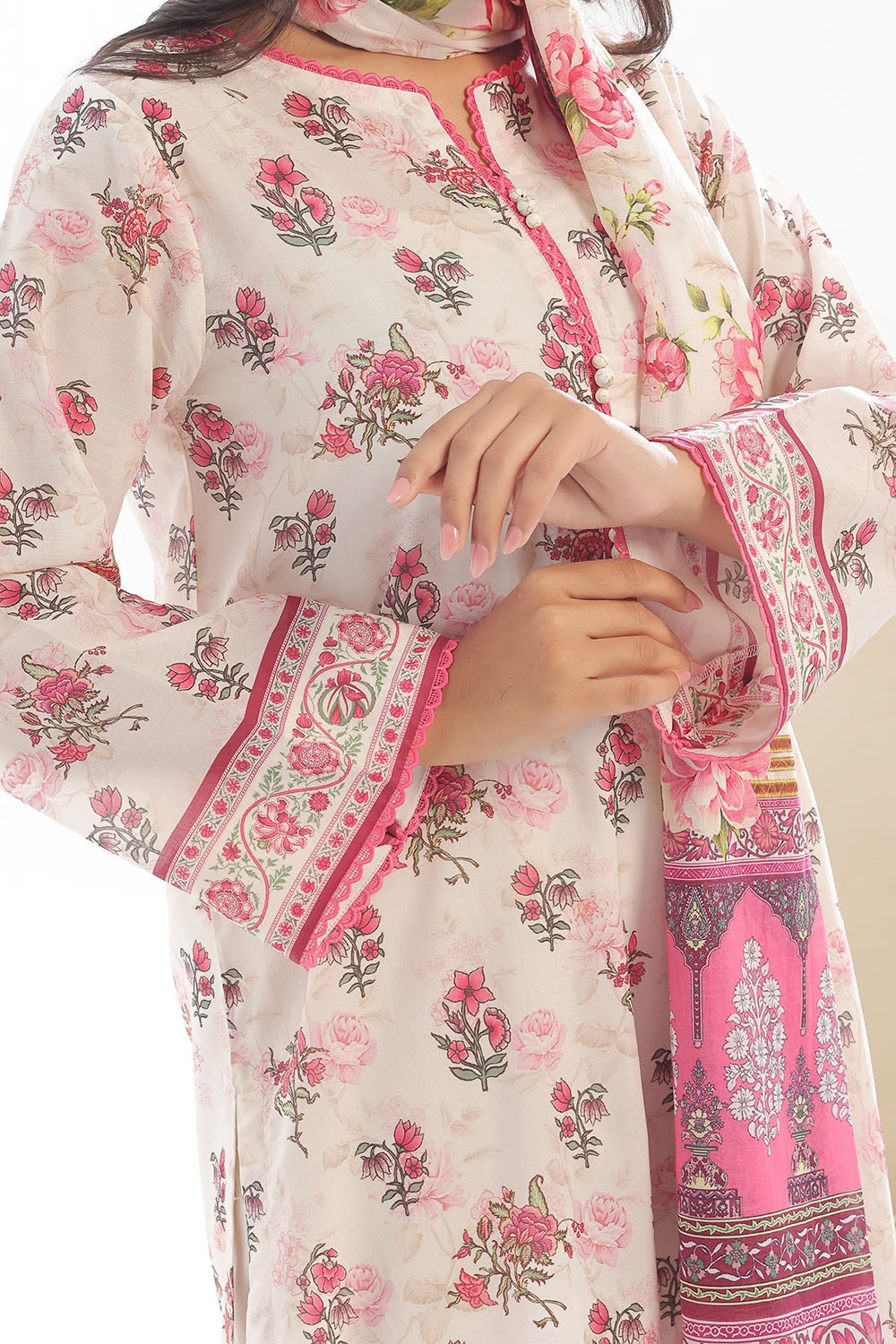 3 Piece Unstitched Printed Lawn Suit CLP-42270