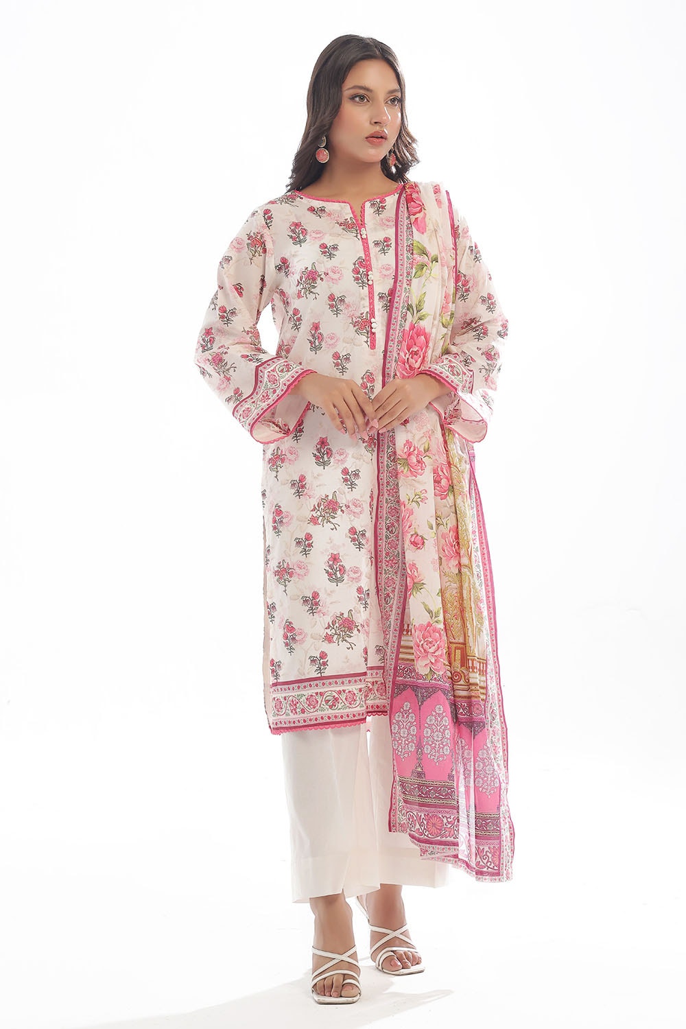 3 Piece Unstitched Printed Lawn Suit CLP-42270