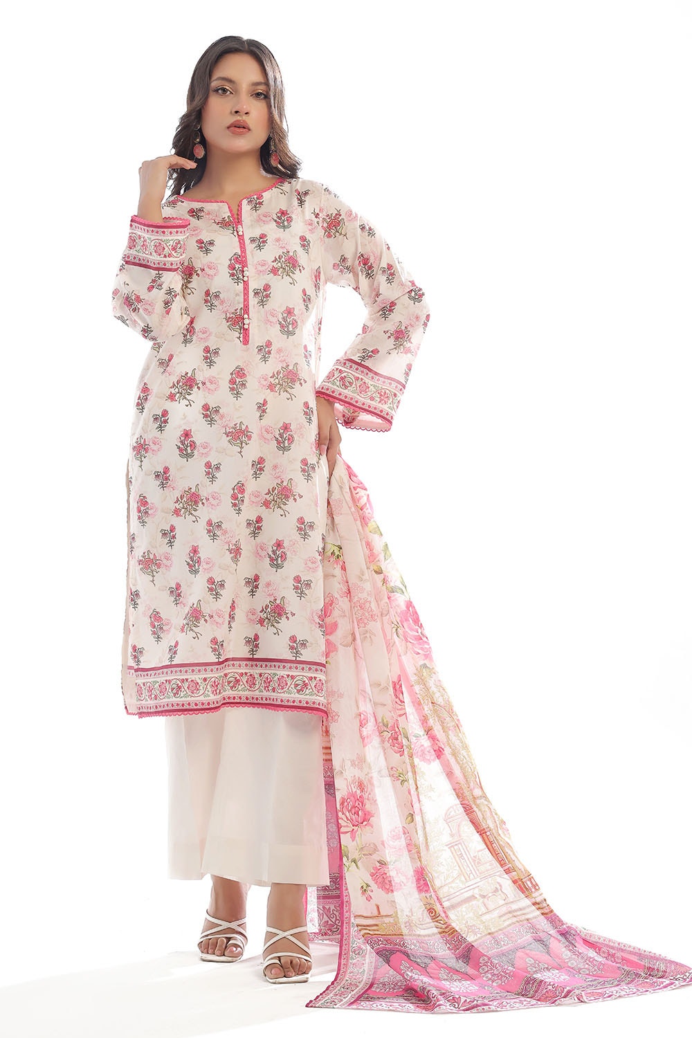 3 Piece Unstitched Printed Lawn Suit CLP-42270