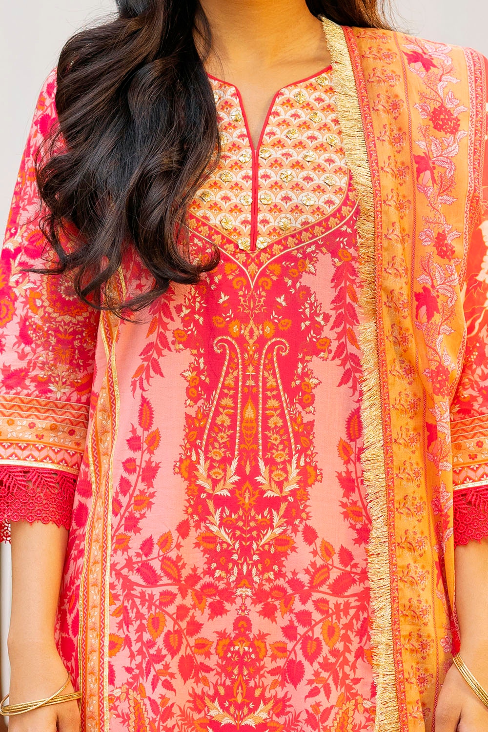 3 Piece Unstitched Printed Lawn Suit CL-52090