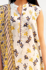 3 Piece Unstitched Printed Lawn Suit CL-52455