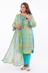 3 Piece Unstitched Printed Lawn Suit CL-52417