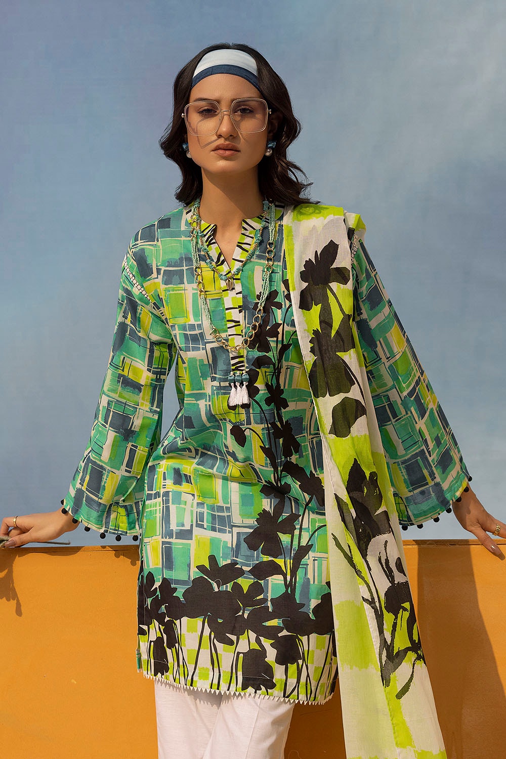 2 Piece Unstitched Printed Lawn Suit TL-52124