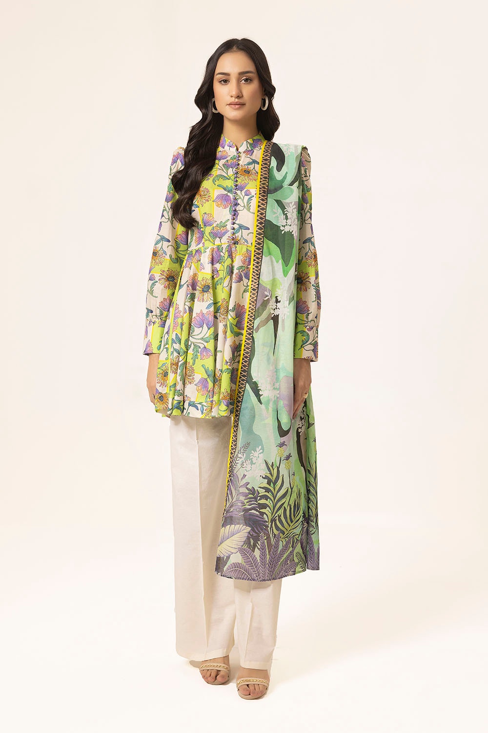2 Piece Unstitched Printed Lawn Suit TL-52097