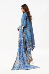 3 Piece Unstitched Printed Lawn Suit with Printed Lawn Dupatta CL-52506