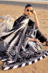 3 Piece Unstitched Printed Lawn Suit B-52009