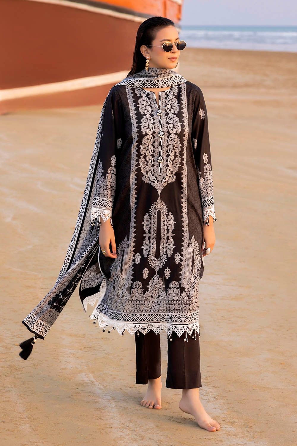 3 Piece Unstitched Printed Lawn Suit B-52014