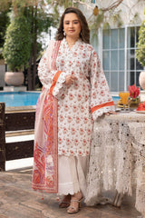 3 Piece Unstitched Printed Lawn Suit CL-52667