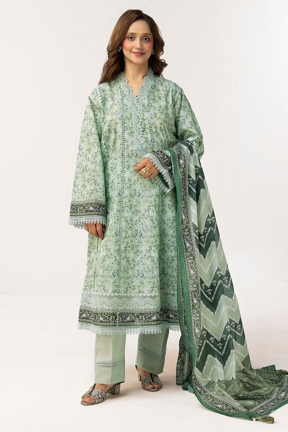 3 Piece Unstitched Printed Lawn Suit CL-52672