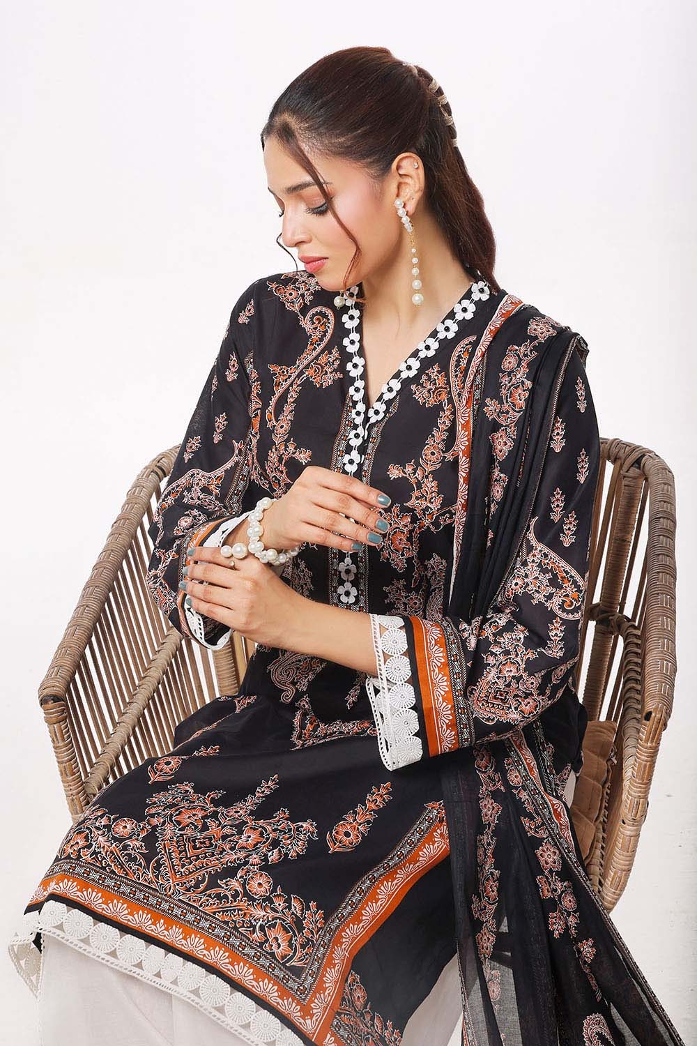 3 Piece Unstitched Printed Lawn Suit CLP-42178