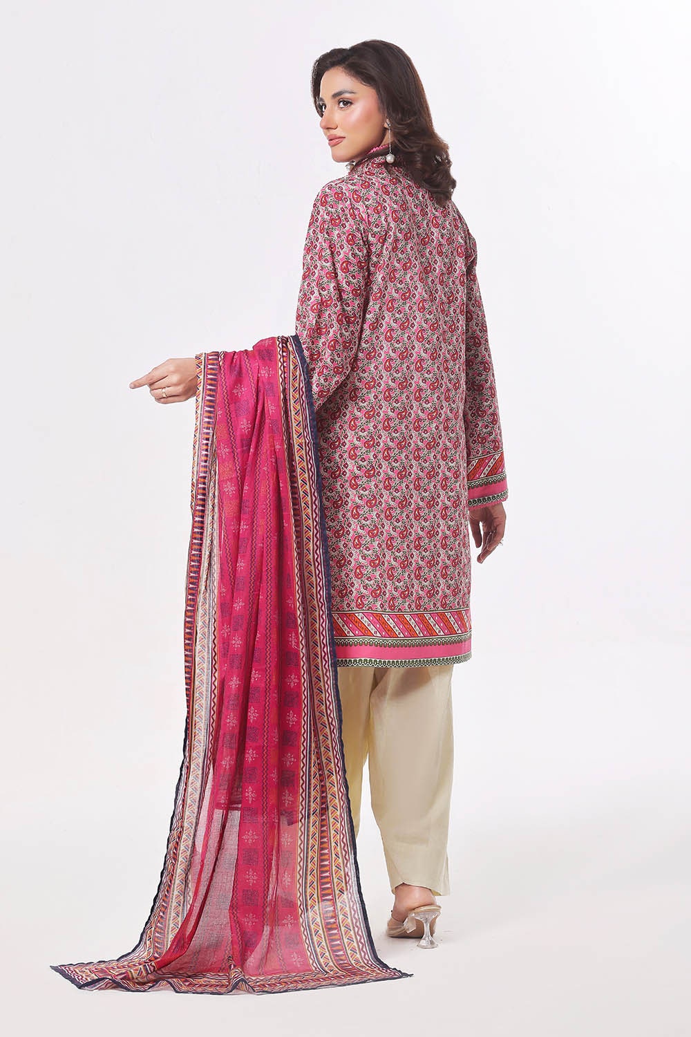 3 Piece Unstitched Printed Lawn Suit