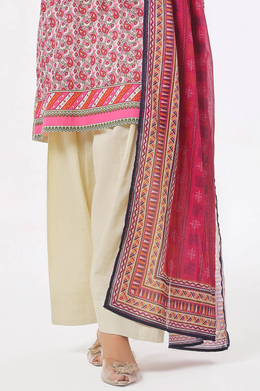 3 Piece Unstitched Printed Lawn Suit