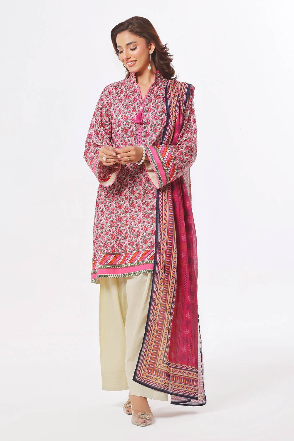3 Piece Unstitched Printed Lawn Suit