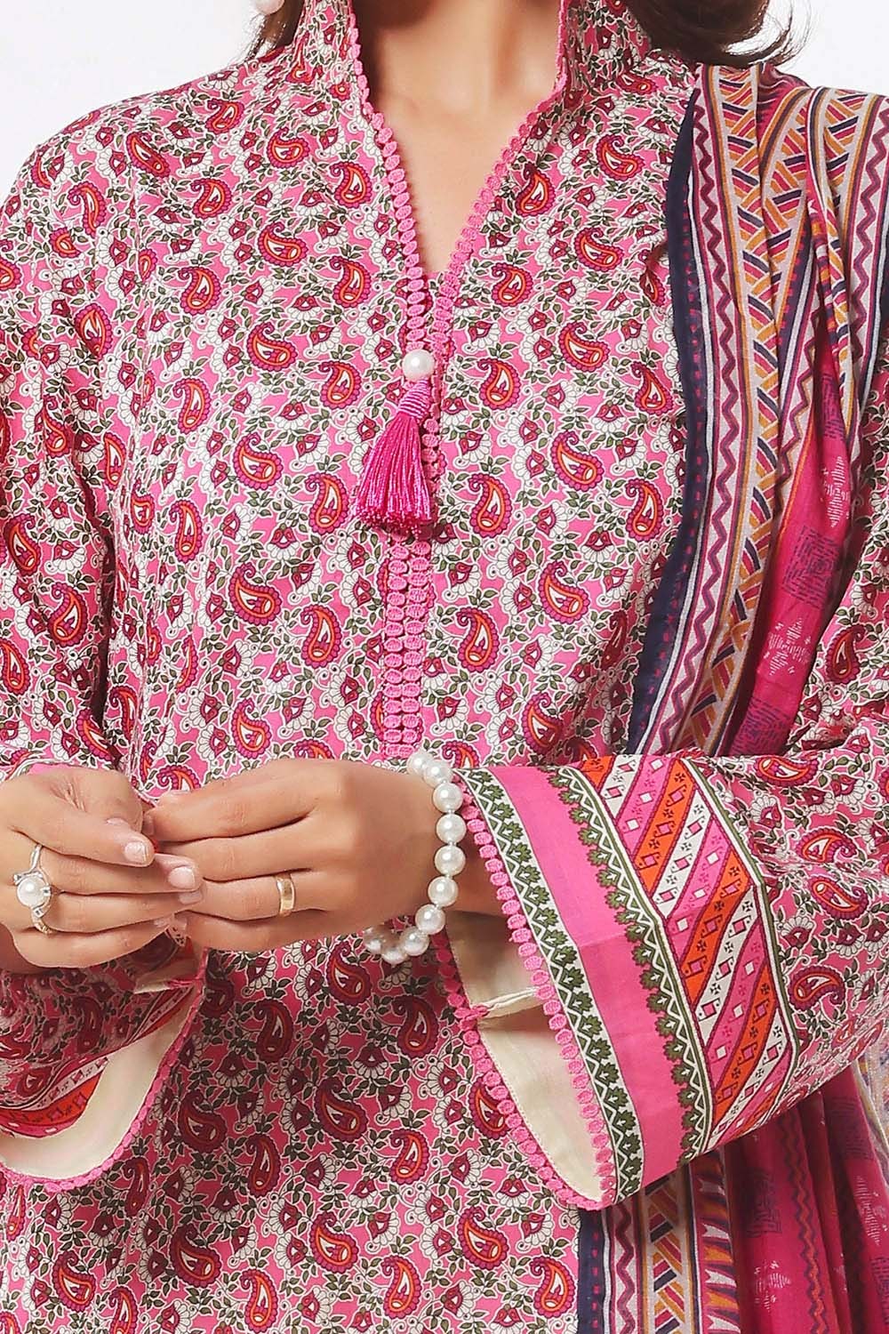 3 Piece Unstitched Printed Lawn Suit