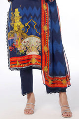 3 Piece Unstitched Printed Lawn Suit CLP-42210