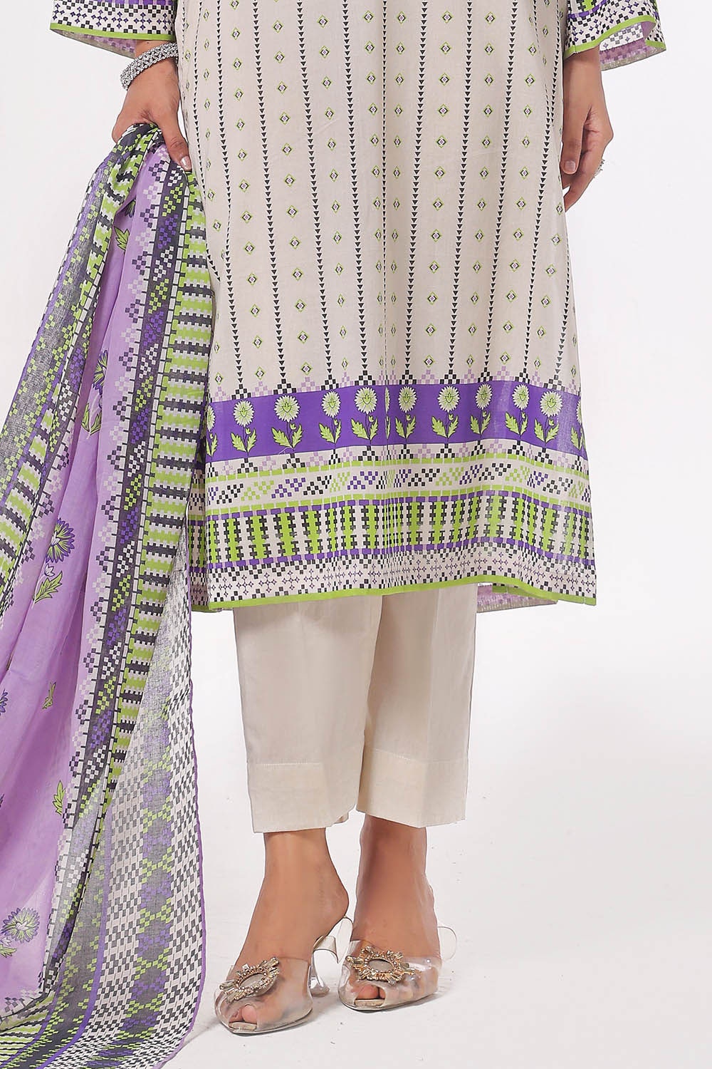3 Piece Unstitched Printed Lawn Suit CLP-42215