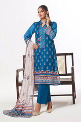 3 Piece Unstitched Printed Lawn Suit CLP-42218
