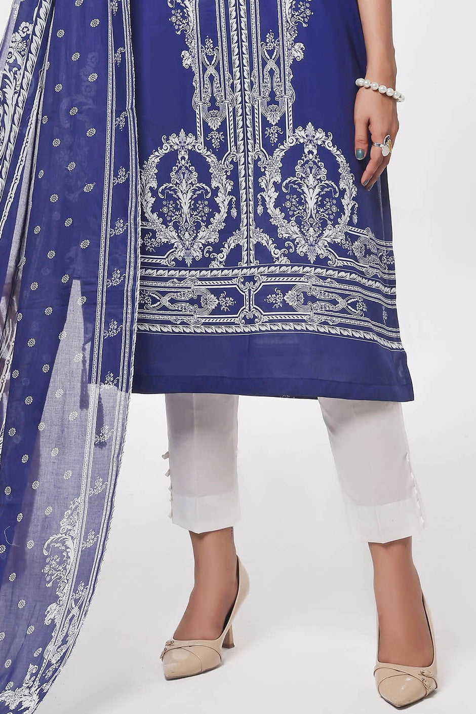 3 Piece Unstitched Printed Lawn Suit