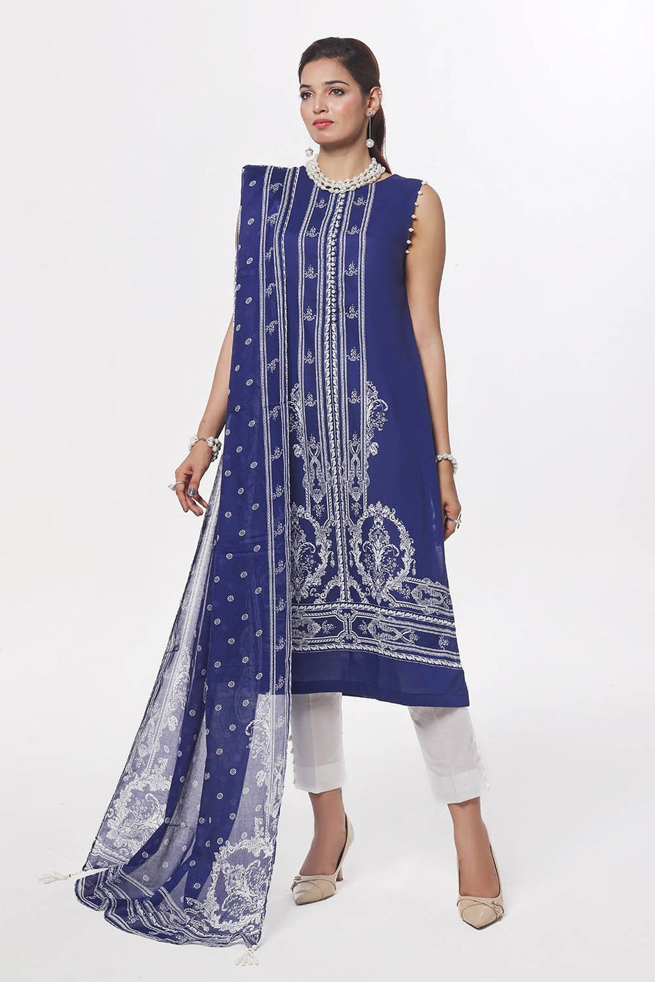 3 Piece Unstitched Printed Lawn Suit