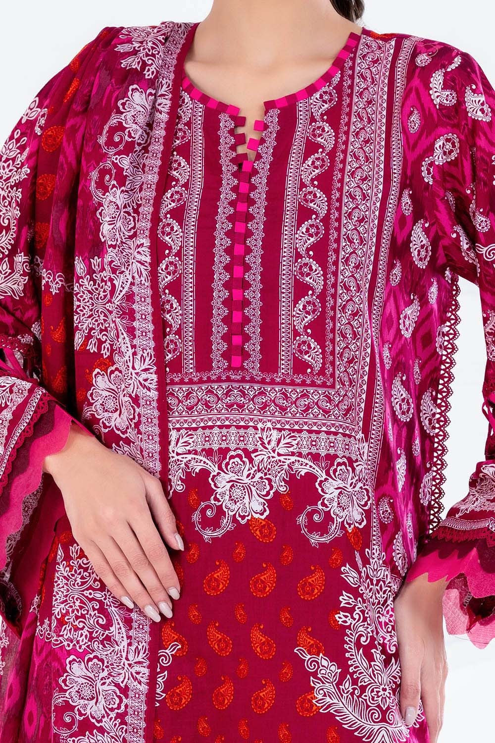 3 Piece Unstitched Printed Lawn Suit CLP-42237