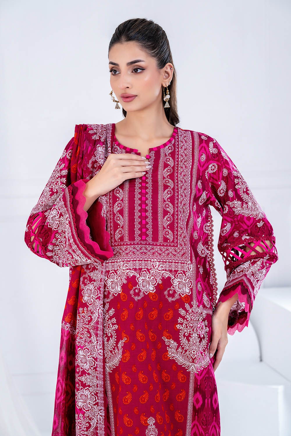 3 Piece Unstitched Printed Lawn Suit CLP-42237