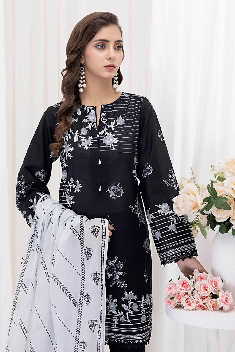 3 Piece Unstitched Printed Lawn Suit CLP-52002