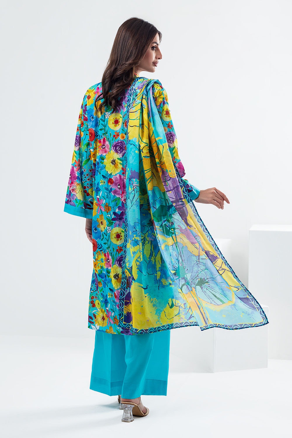 3 Piece Unstitched Printed Lawn Suit