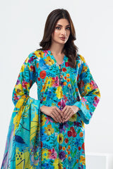 3 Piece Unstitched Printed Lawn Suit CLP-52006
